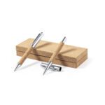 Set bolígrafo y roller corcho Odegor