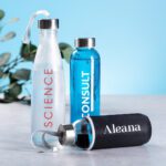 Bidón cristal con funda Dokath 420ml