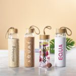 Bidón bambú con funda Lurok 530ml