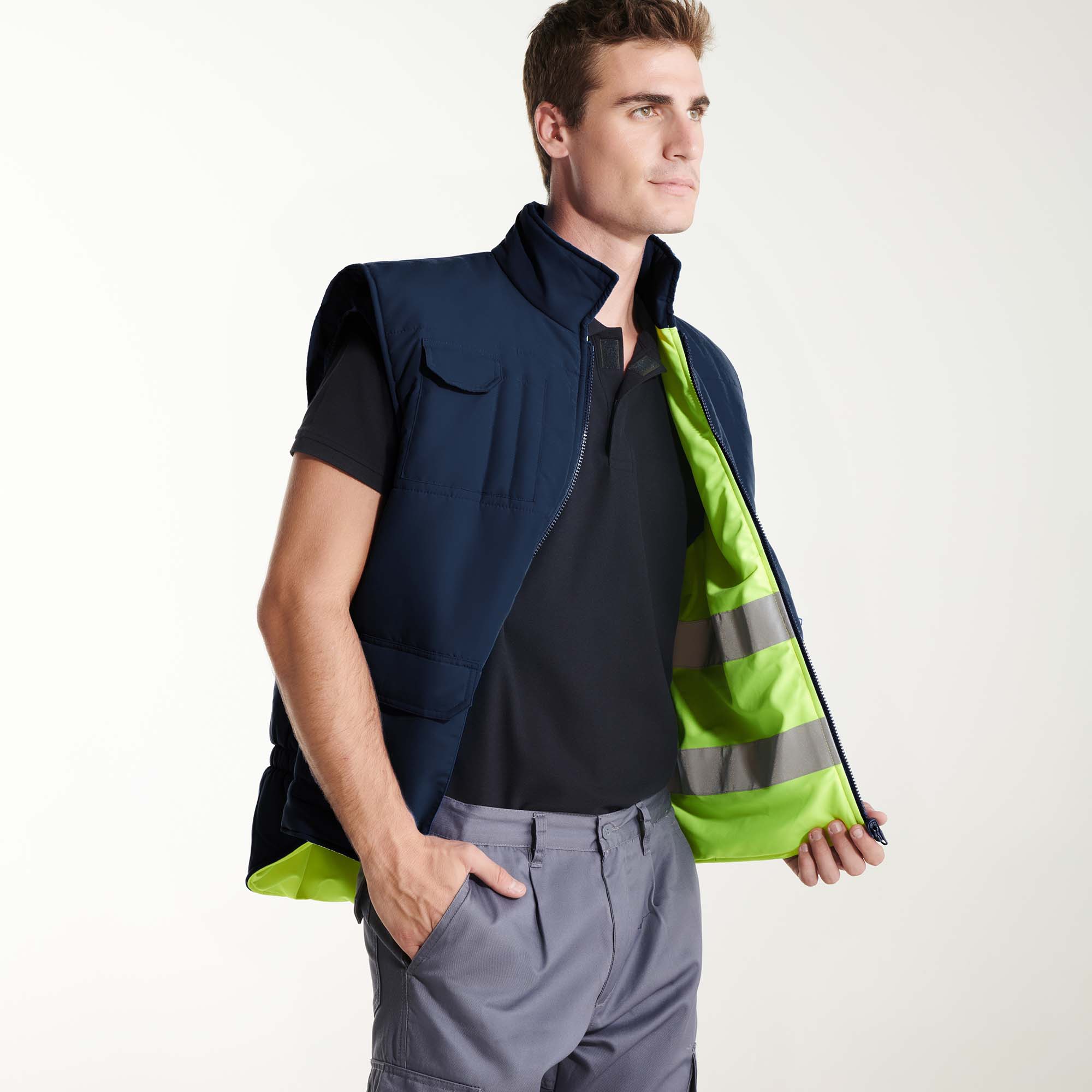 Chaleco reversible alta visibilidad Persei