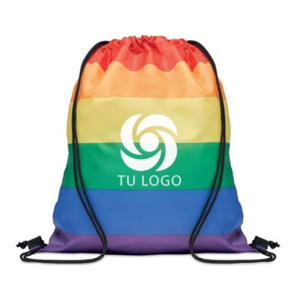 Mochila cuerdas arcoiris poliester Bow