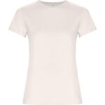 Camiseta algodón orgánico Golden Woman blanco vintage