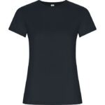 Camiseta algodón orgánico Golden Woman ebano