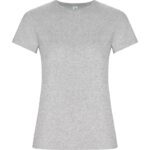 Camiseta algodón orgánico Golden Woman gris