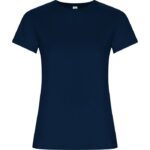 Camiseta algodón orgánico Golden Woman marino