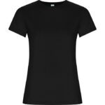 Camiseta algodón orgánico Golden Woman negro