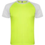 Camiseta deportiva Indianapolis verde fluor blanco