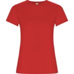 Camiseta algodón orgánico Golden Woman rojo