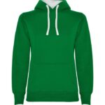 Sudadera urban woman verde kelly blanco