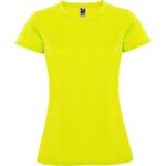 Camiseta técnica Montecarlo Woman amarillo fluor