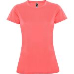 Camiseta técnica Montecarlo Woman coral fluor