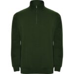 Sudadera media cremallera Aneto verde botella