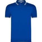 Polo Montreal royal y blanco