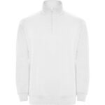 Sudadera media cremallera Aneto blanco