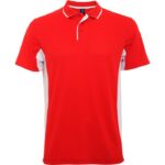 Polo deportivo Montmelo rojo y blanco