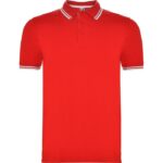 Polo Montreal rojo y blanco