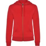 Sudadera cremallera mujer Veleta rojo
