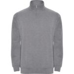 Sudadera media cremallera Aneto gris