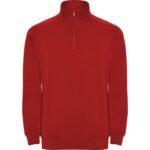 Sudadera media cremallera Aneto rojo