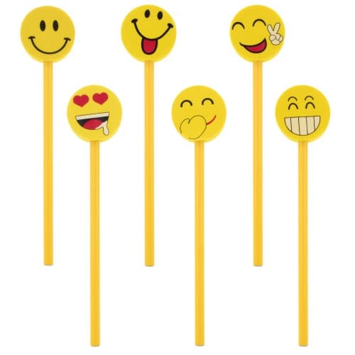 A-388-500x500 (1) Lápices Emojji (Pack de 6 unidades) - Imagen 1