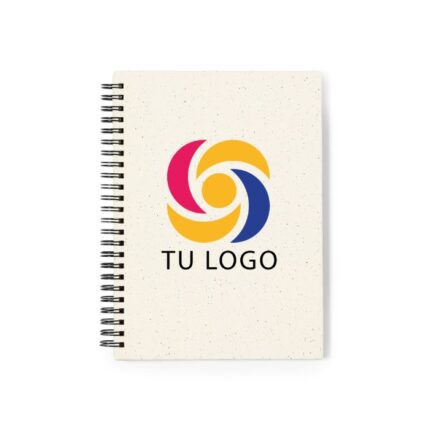 Libreta A5 de cartón reciclado personalizada