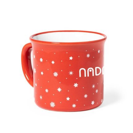 taza de ceramica navideña