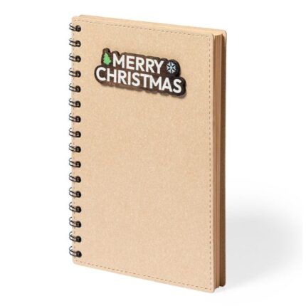 libreta navidad carton reciclado