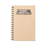 libreta navidad carton reciclado