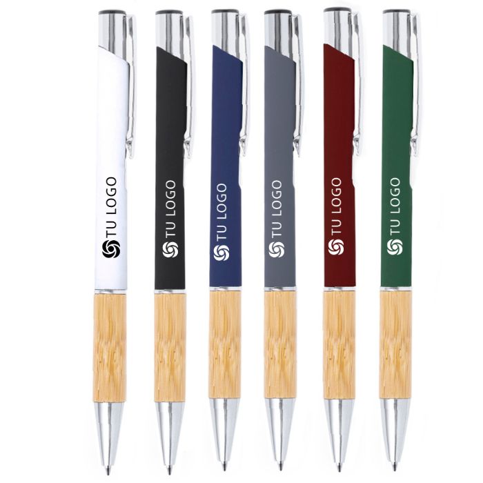 Bolígrafo aluminio y bambú Kolka AL20148 Bolígrafo aluminio y bambú Kolka AL20148