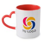 Mug sublimación asa corazón