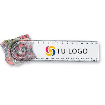Regla transparente con lupa Lasta