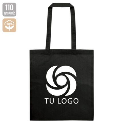 Bolsa algodón negro Roula