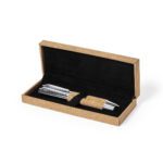 Set bolígrafo y roller corcho Odegor