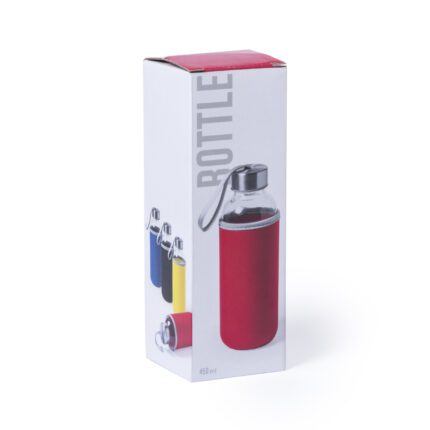 Bidón cristal con funda Dokath 420ml