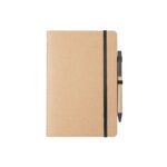Libreta y bolígrafo en cartón reciclado Esteka
