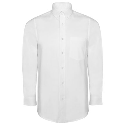 Camisa manga larga Oxford blanco