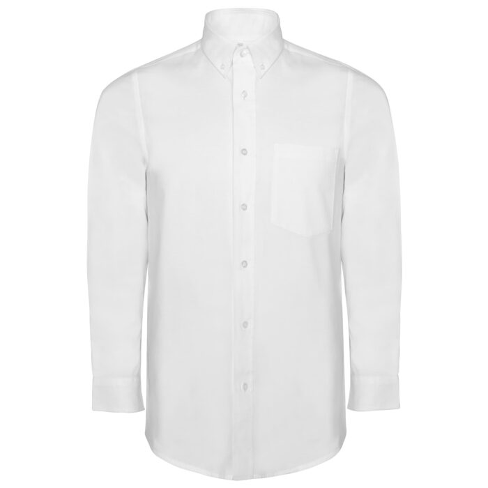 Camisa manga larga Oxford blanco