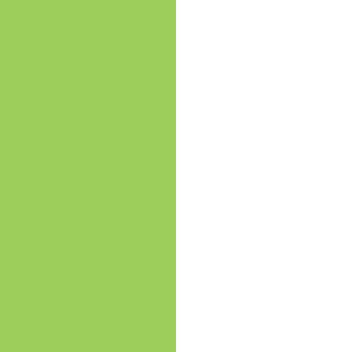 verde fluor y blanco