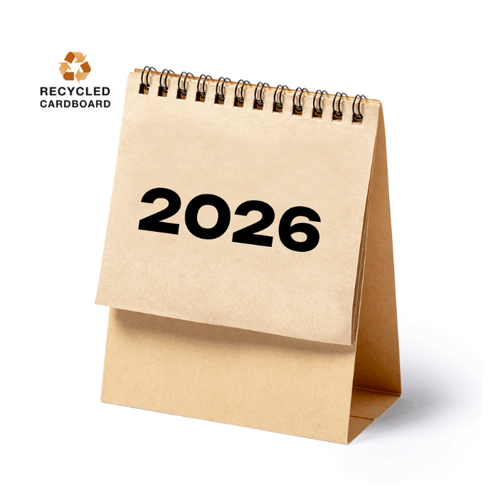 calendario 2026 de cartón reciclado calendario 2026 de cartón reciclado