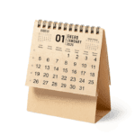 calendario de cartón