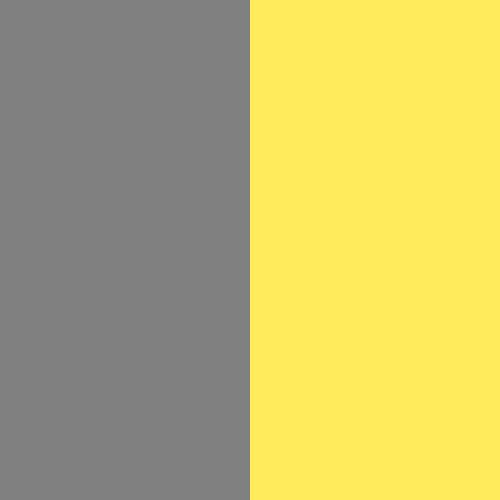 gris y amarillo fluor