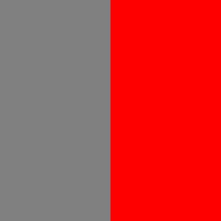 gris y rojo