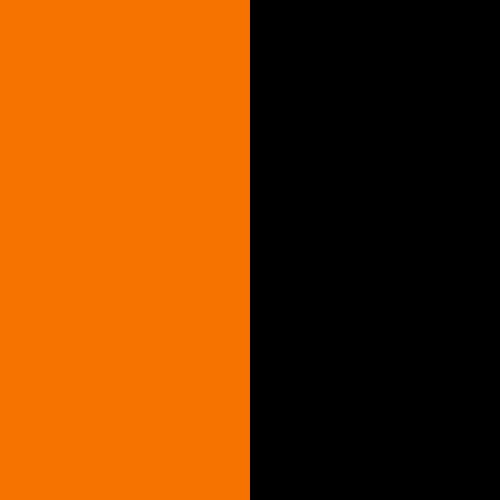 naranja y negro