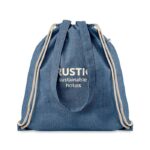 Bolsa RPET con cuerdas y asas largas Duo