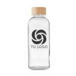 Botella de vidrio y tapa bambú Frisian 650ml