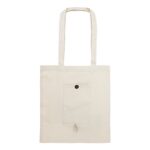 Bolsa de algodón plegable con bolsillo