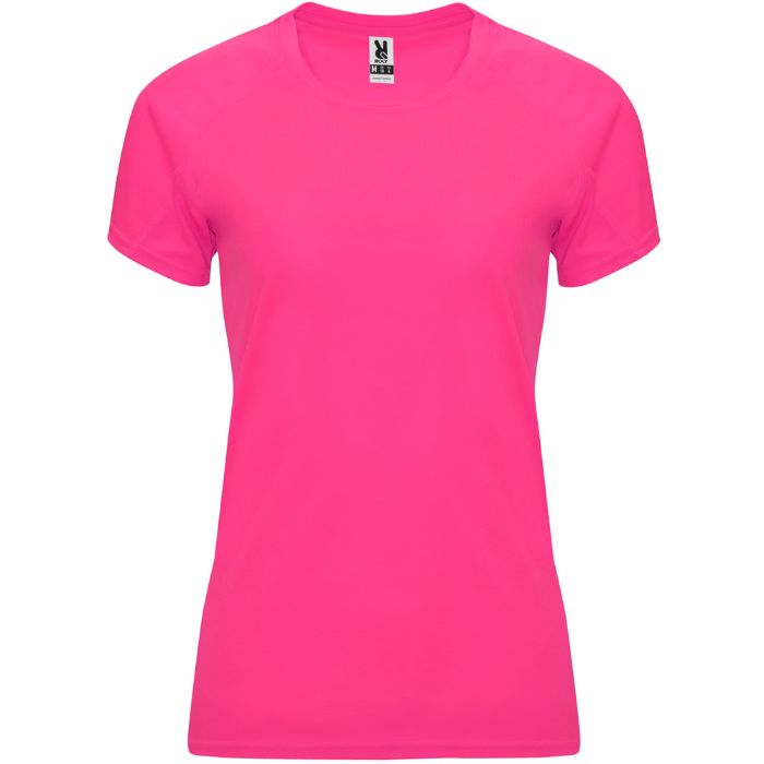 Camiseta técnica Bahrain Woman rosa fluor