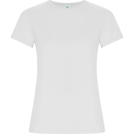 Camiseta algodón orgánico Golden Woman blanco
