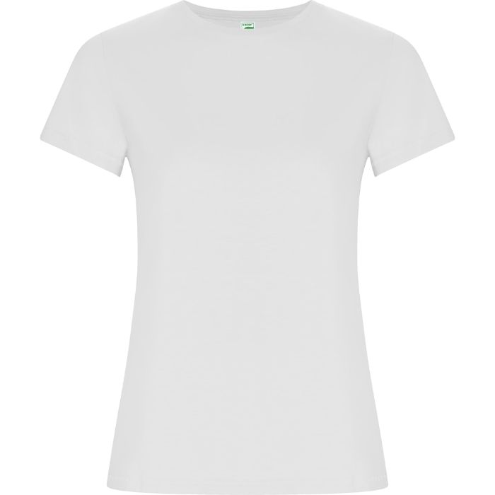 Camiseta algodón orgánico Golden Woman blanco