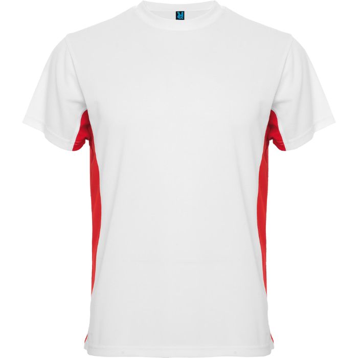 Camiseta deportiva Tokyo blanco rojo